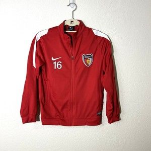 Nike Dri Fit Youth Sweater Jacket Size Medium Red Texans